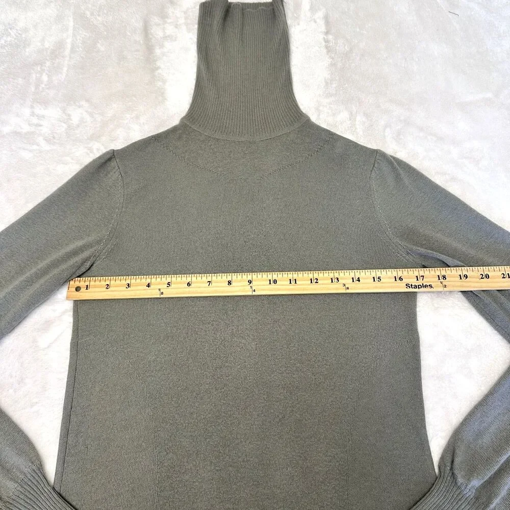 Patrizia Pepe Firenze Gray Cashmere Turtleneck Sweater Women's IT 44 US M Italy